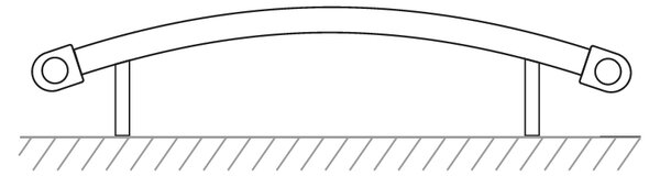 Mereo Mereo, Vykurovací rebrík, 450x970 mm, 562 W, oblý, biely, MER-MT31