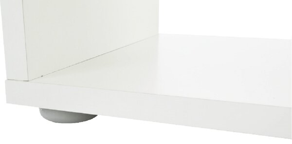 KONDELA Regál pyramída, biely, DTD laminovaná, NORAH