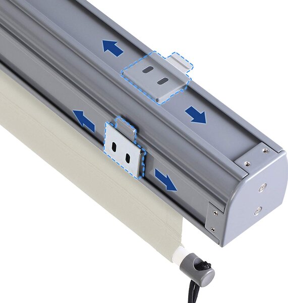 SONGMICS Vertikálna markíza 1,4x2,5 m béžová