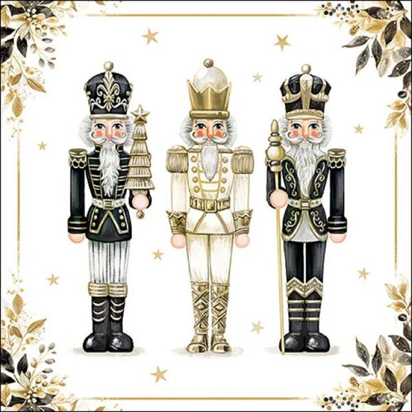 Obrúsky s Luskáčikmi Royal Nutcrackers - 33*33 cm (20ks) - Ostatní