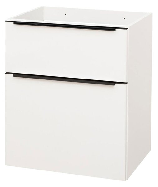 Mereo Mereo, Mailo, kúpeľňová skrinka 61 cm, čierne madlo, MER-CN540SB