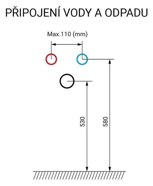 Mereo Mereo, Mailo, kúpeľňová skrinka 101 cm, chrómové madlo, MER-CN537S