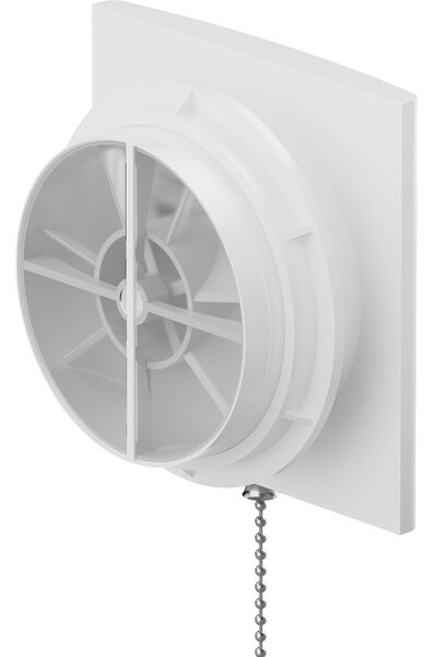 Mexen EXS, kúpeľňový ventilátor s lanovým spínačom, priemer 150mm, biela, W9604-150K-00