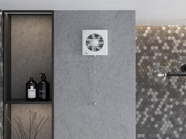 Mexen EXS 120 kúpeľňový ventilátor, káblový spínač, biely - W9604-125K-00