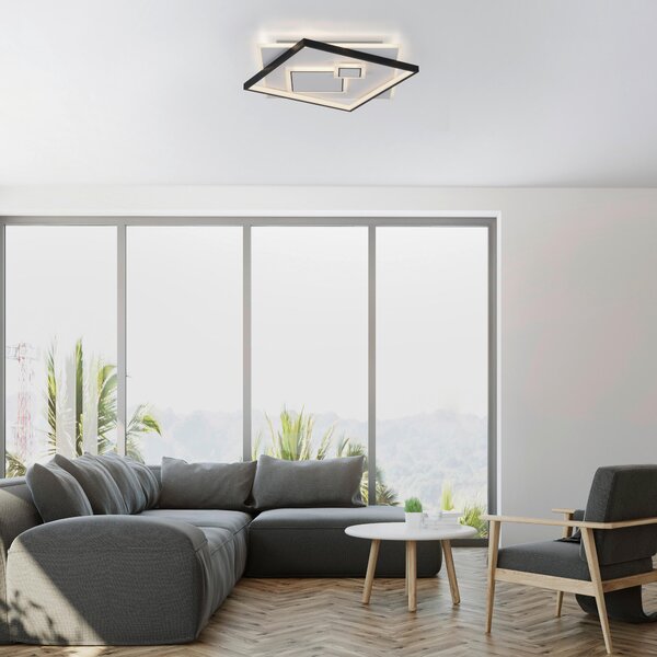 STROPNÉ LED SVIETIDLO, 57/57/6 cm - Interiérové svietidlá