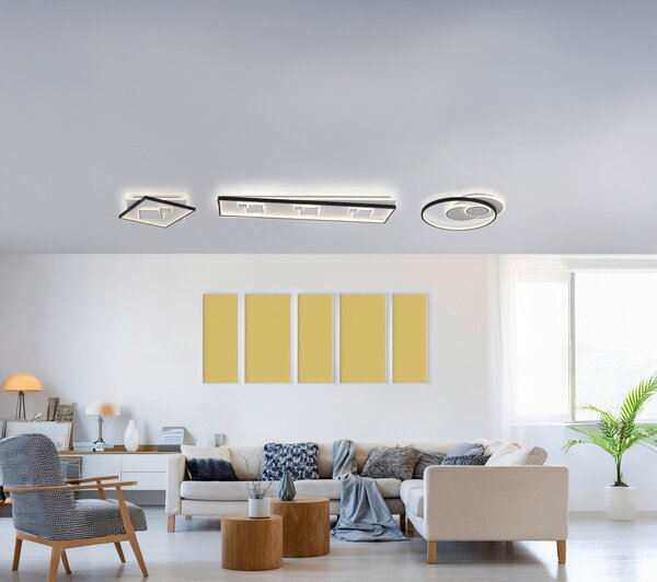 STROPNÉ LED SVIETIDLO, 57/57/6 cm - Interiérové svietidlá