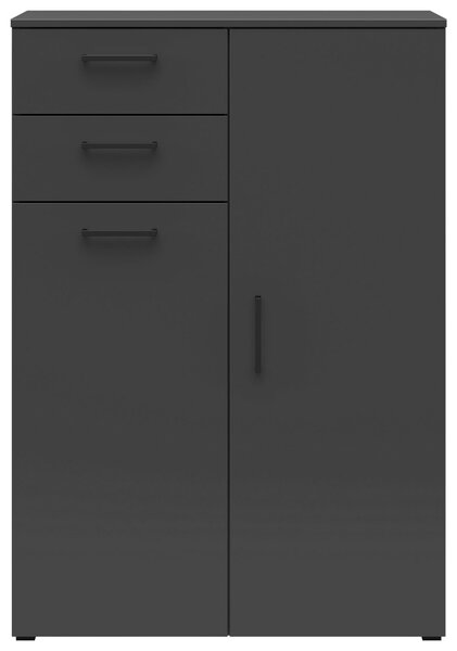 KOMODA, grafitová, 80/115/40 cm Carryhome - Komody