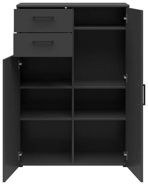 KOMODA, grafitová, 80/115/40 cm Carryhome - Komody
