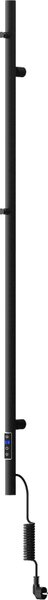 Mexen Pino, elektrické vykurovacie teleso s vešiakmi na uteráky 1405x32 mm, 75 W, čierna, W301-1405-032-00-70