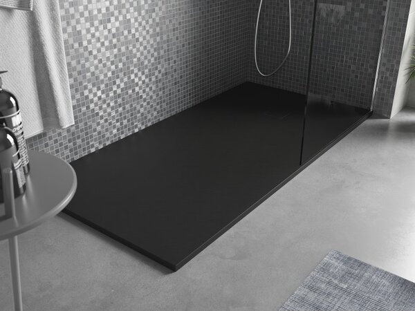 Mexen Bert, SMC obdĺžniková sprchová vanička 150 x 90 cm, čierna, 4K709015