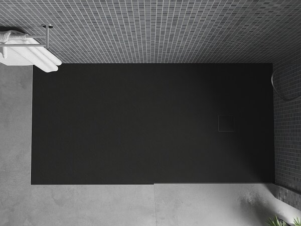 Mexen Bert, SMC obdĺžniková sprchová vanička 150 x 90 cm, čierna, 4K709015
