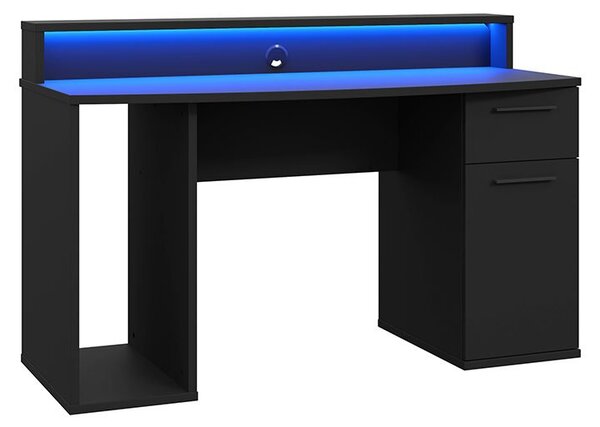 PC stôl s Ayo LED osvetlením, Farby: čierny mat Mirjan24 5903211080609