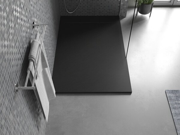 Mexen Otto, SMC obdĺžniková sprchová vanička 140 x 70 cm, čierna, 4N707014