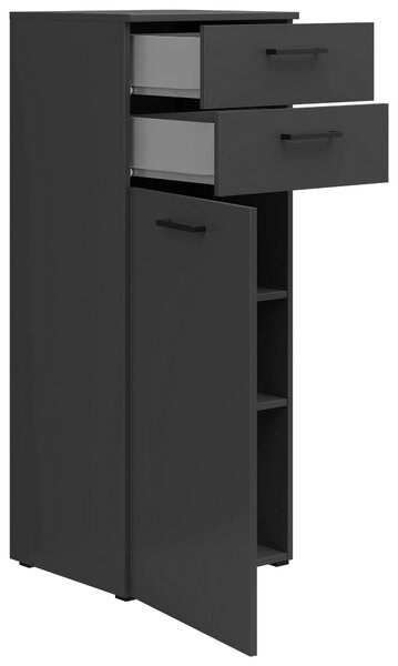 KOMODA, grafitová, 45/115/40 cm Carryhome - Komody