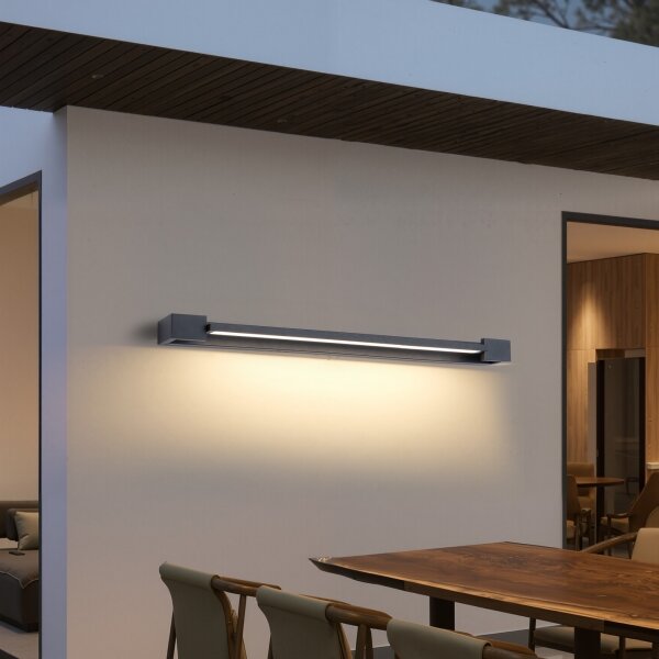 Brilagi-LED Kúpeľňové osvetlenie zrkadla AQUA LINE LED/36W/230V 120 cm IP44 antracit