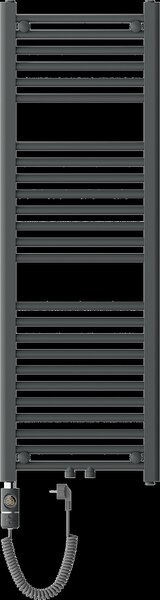 Mexen Mars, elektrické vykurovacie teleso 1200 x 400 mm, 600 W, antracitová, W110-1200-400-2600-66