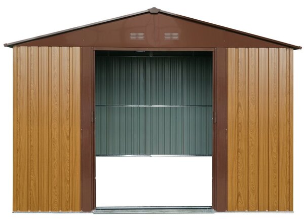 Záhradný domček BestBerg ZDB-7D / 7,2 m² / 301 x 238 x 214 cm / dekor červené drevo / hnedá