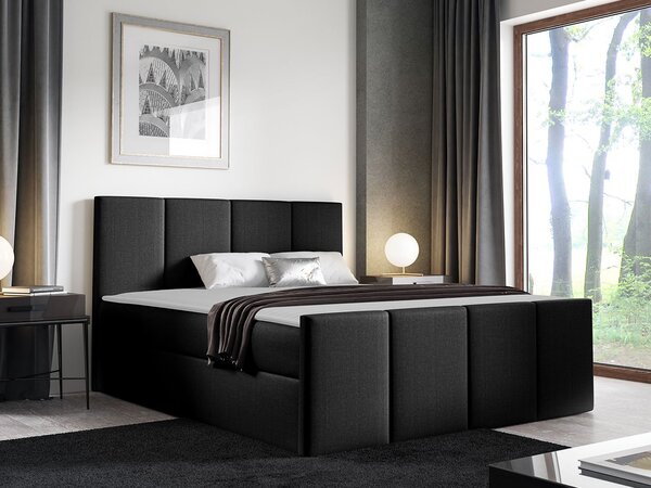 Mirjan24 Kontinentálna posteľ Bautista, Rozmer postele: 120x200, Dostupné poťahy: ekokoža Soft 029 (sivá) 5903211088940