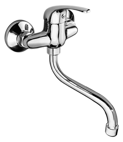 Mereo Mereo, Drezová nástenná batéria, Lila, s ramienkom rúrkovým ø 18 mm - 300 mm, chróm, MER-CBEE301A06