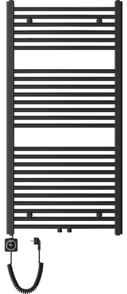 Mexen Ares, elektrické vykurovacie teleso 1200 x 600 mm, 600 W, čierna, W102-1200-600-6600-70
