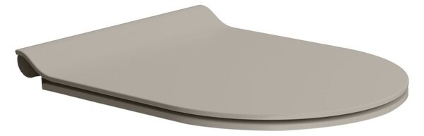 GSI GSI, PURA WC sedátko, SLIM, Soft Close, tortora mat/chróm, MS86CSN05
