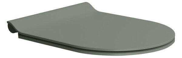 GSI GSI, PURA WC sedátko, SLIM, Soft Close, agave mat/chróm, MS86CSN04