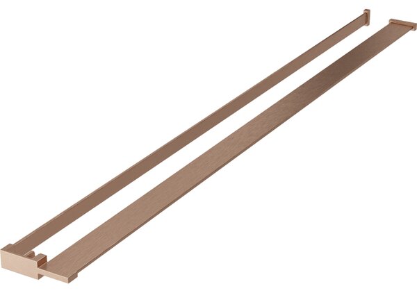 Mexen príslušenstvo, polička/držiak na uteráky pre sprchovú zástenu (max 140cm), medená matná, 800-02-65
