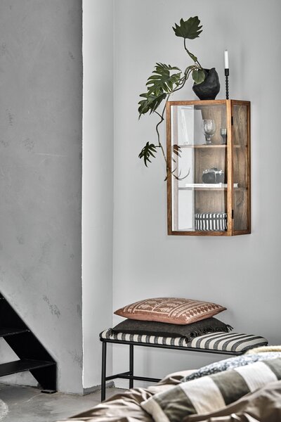 Úložný guľatý box so zipsom Black/Off-white – set 2 ks
