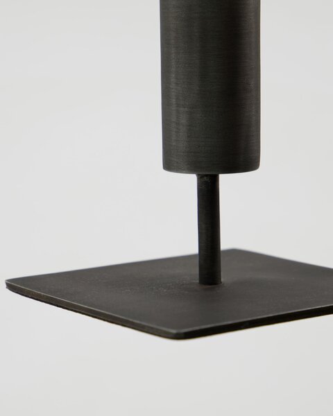 Kovový svietnik Kolo Black 18 cm