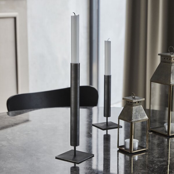 Kovový svietnik Kolo Black 26 cm