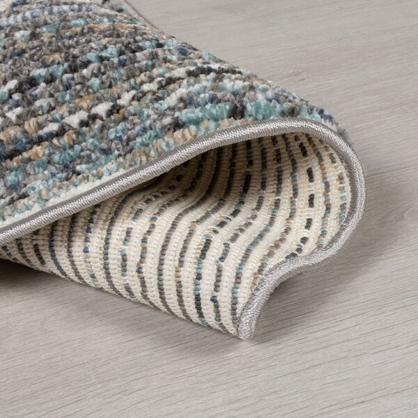 Flair Rugs , Kusový koberec Santiago Camino Blue kruh, 160x160 (priemer) kruh, modrá, obývacia izba