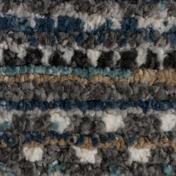 Flair Rugs , Kusový koberec Santiago Camino Blue kruh, 160x160 (priemer) kruh, modrá, obývacia izba