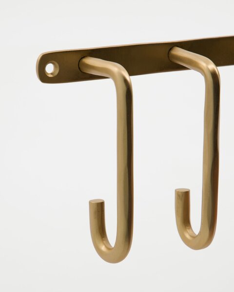 Kovový věšiak Welo Brushed Brass