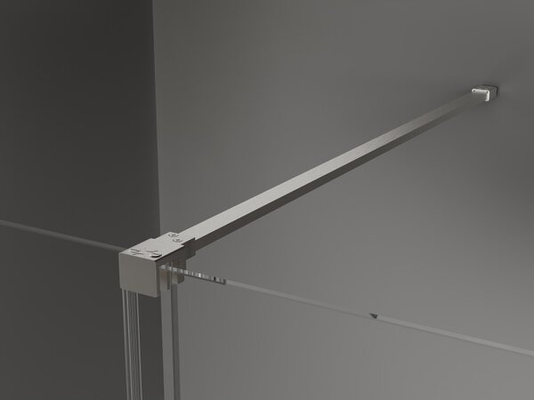 Mexen Velar, posuvné sprchové dvere do otvoru 100 cm, 8mm sklo námraza, brúsená oceľ, 871-100-000-31-97