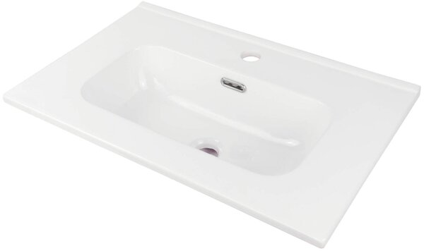 Deante Tubo, keramické umývadlo na zapustenie 600x385x160 mm, biela lesklá, DEA-CTU_6U6M