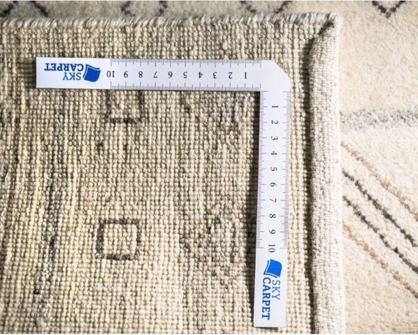 Koberec z vlny a prírodných materiálov Anna 1407 Biela 0,70 x 1,40 m
