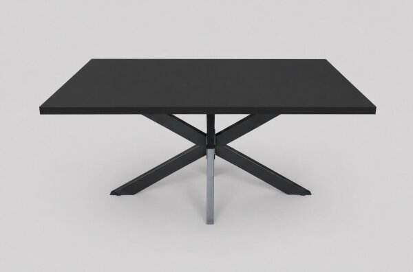 Rozkladací jedálenský stôl SAMLE 150/190x80 cm čierny