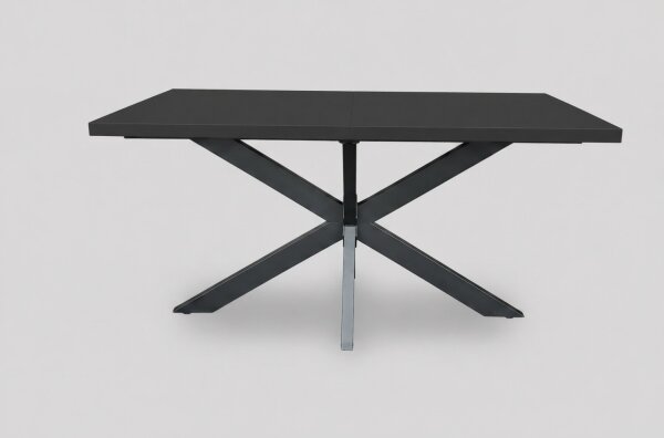 Rozkladací jedálenský stôl SAMLE 150/190x80 cm čierny