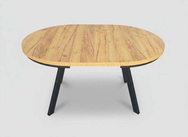 Rozkladací jedálenský stôl CENTRO 100/140x77 cm dub craft/čierna