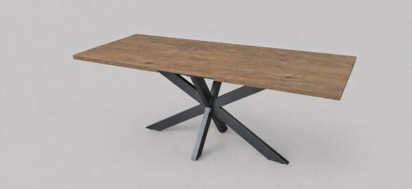 Rozkladací jedálenský stôl SAMLE 150/190x80 cm dub Lefkas/čierna
