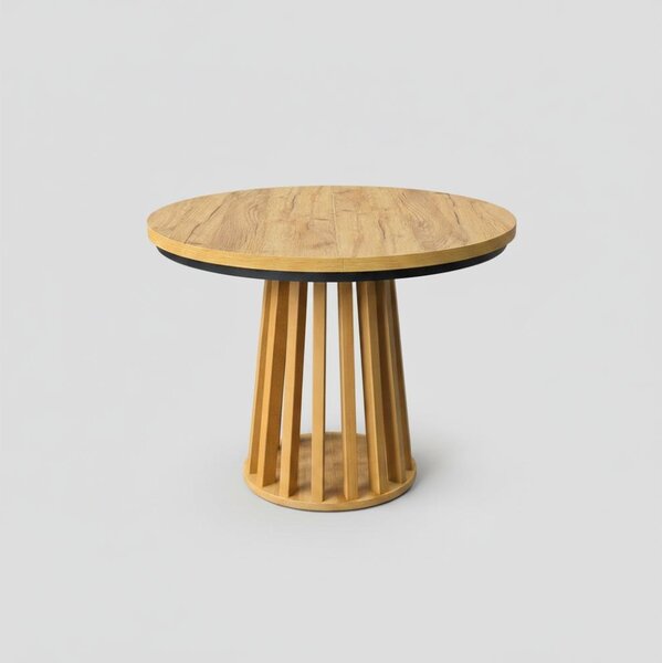 Rozkladací jedálenský stôl NEXUS 100/140x77 cm dub craft/čierna