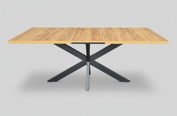 Rozkladací jedálenský stôl SAMLE 150/190x80 cm dub craft/čierna