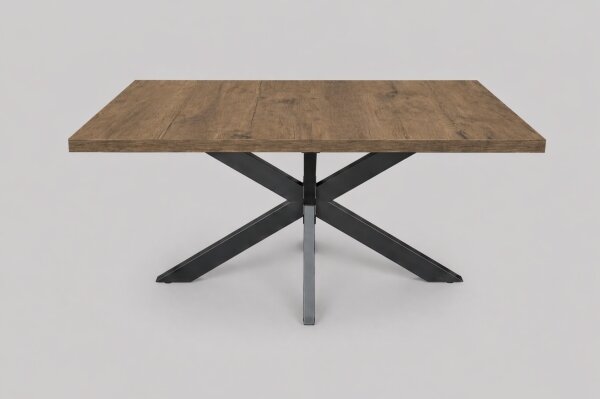 Rozkladací jedálenský stôl SAMLE 150/190x80 cm dub Lefkas/čierna