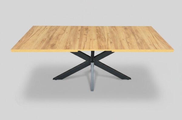 Rozkladací jedálenský stôl SAMLE 150/190x80 cm dub craft/čierna