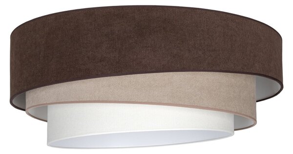 Stropné Lampa Duolla, Trio, Hnedá / Hrdzavá, Kuchyňa, Tkanina / Textil, Pre mladých
