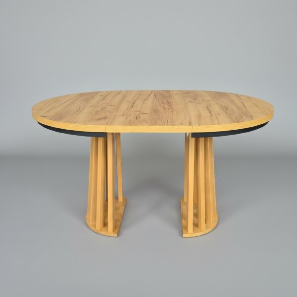 Rozkladací jedálenský stôl NEXUS 100/140x77 cm dub craft/čierna