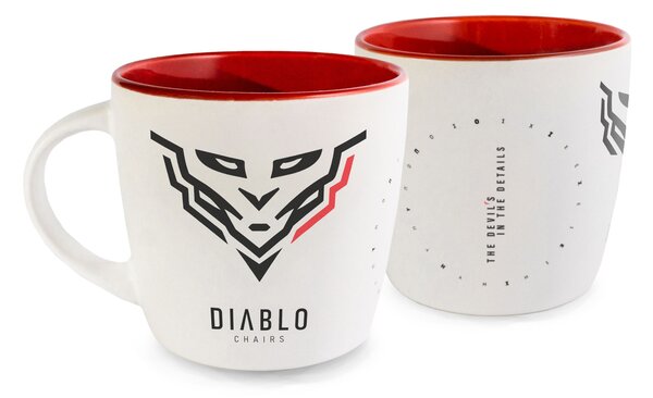 Hrnček Diablo Chairs bielo-červená