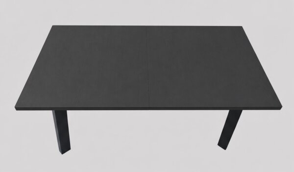 Rozkladací jedálenský stôl KERNO 150/190x80 cm čierny