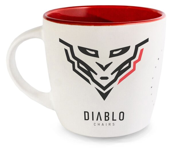 Hrnček Diablo Chairs bielo-červená