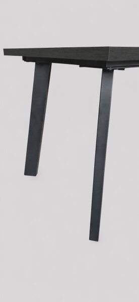 Rozkladací jedálenský stôl KERNO 150/190x80 cm čierny